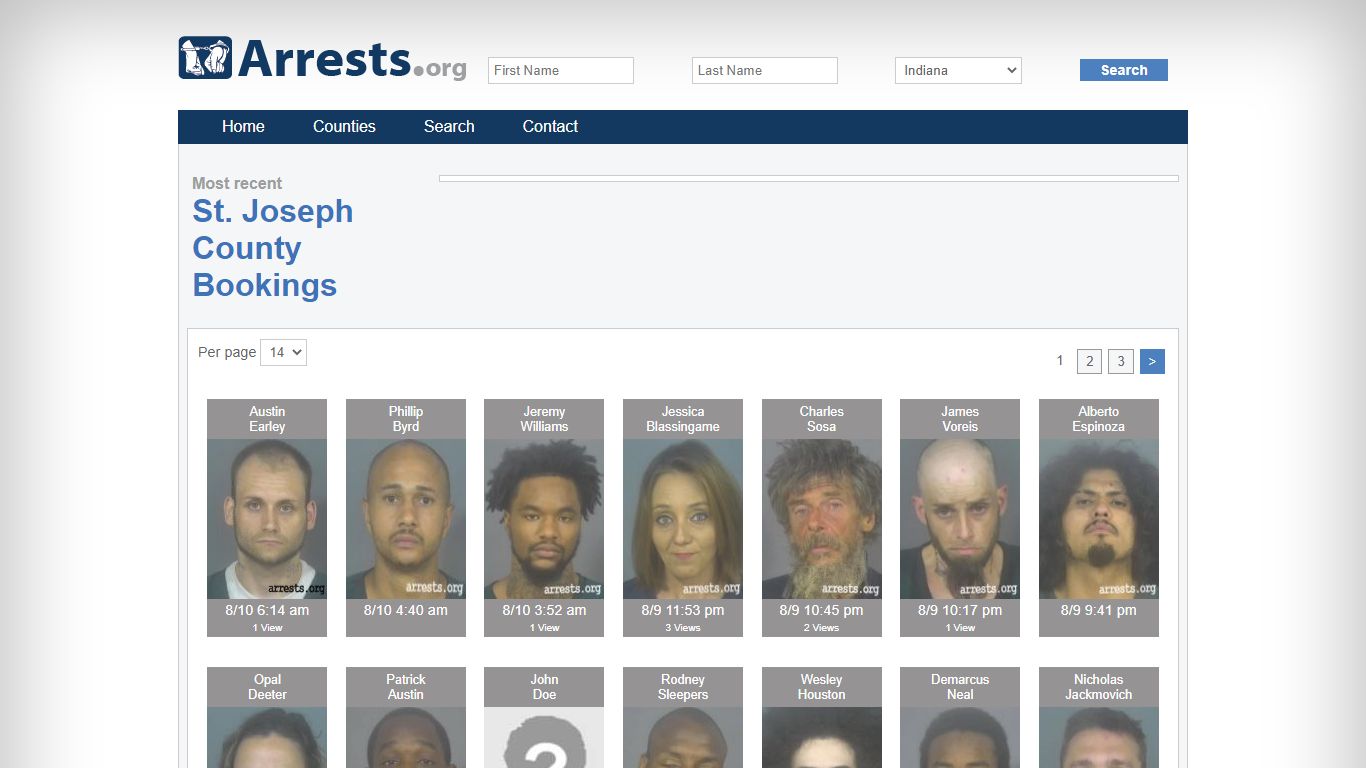 St. Joseph County Arrests and Inmate Search